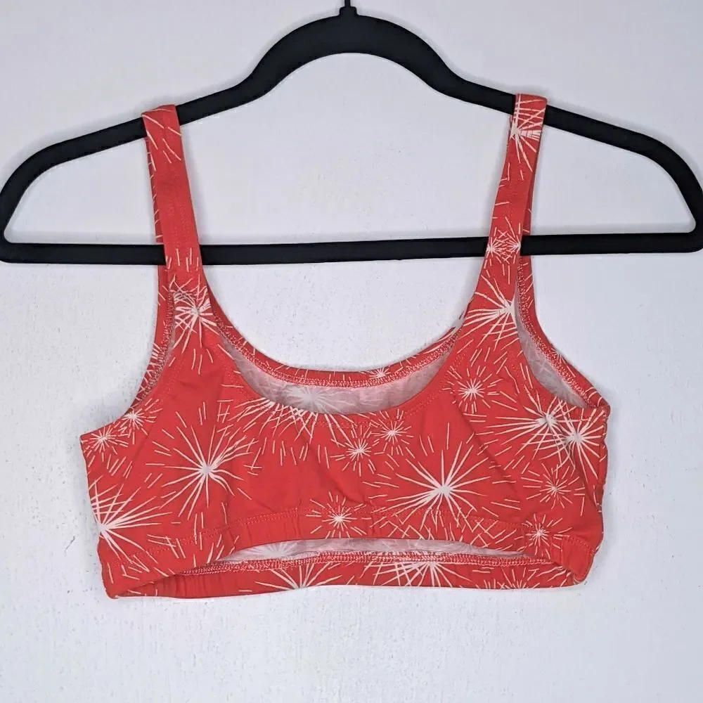 WYLLIS Nan Top Bralette Fireworks Red White S‎